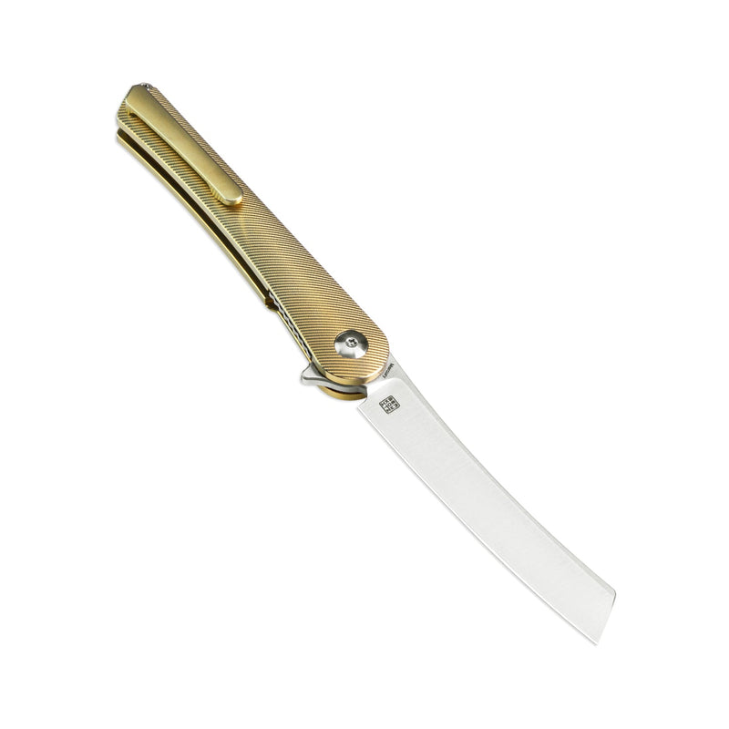 Kizer Mercury Gold Titanium (3.26" S35VN) Folding Knife [KI3645A1] - product view 7