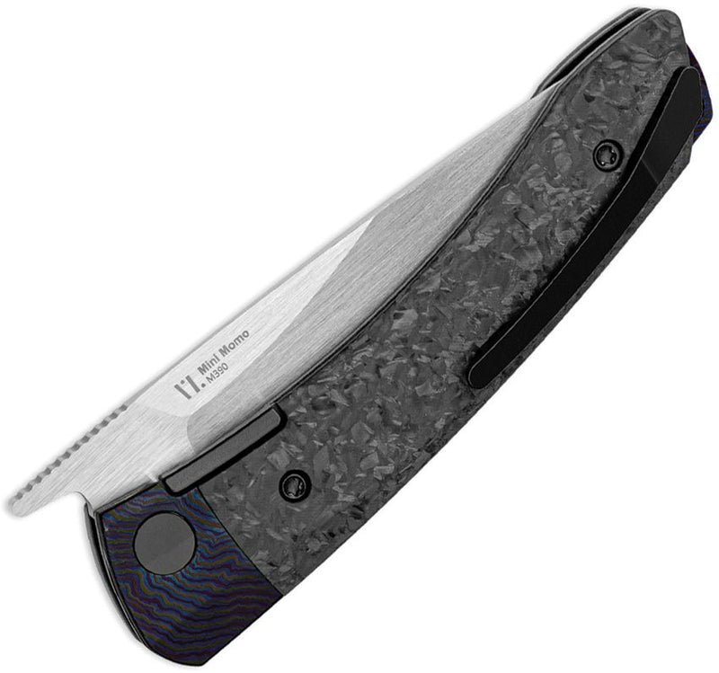 Kizer Mini MoMo Linerlock CF/Timas Folding Knife [KI3663A4]