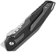 Kizer Zero Gray & Black Titanium & Aluminum (3.22" Hand-brushed S45VN) Folding Knife [KI3664A2] - product view 2