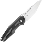 Kizer Zero Gray & Black Titanium & Aluminum (3.22" Hand-brushed S45VN) Folding Knife [KI3664A2] - product view 3
