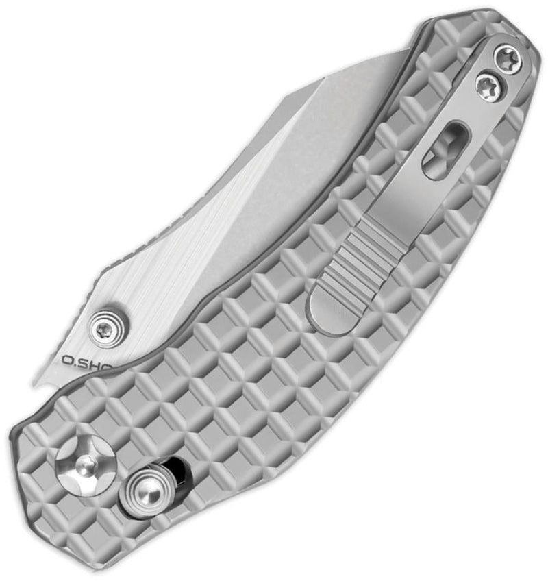 Kizer Mini Bulldog Clutch Lock Gray Folding Knife [KI3672SA2]