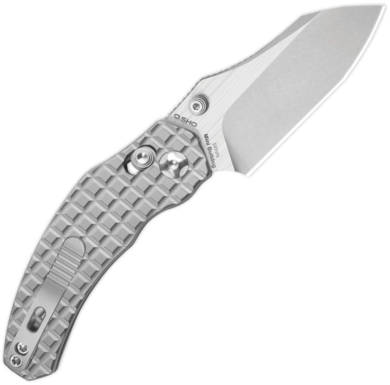 Kizer Mini Bulldog Clutch Lock Gray Folding Knife [KI3672SA2]
