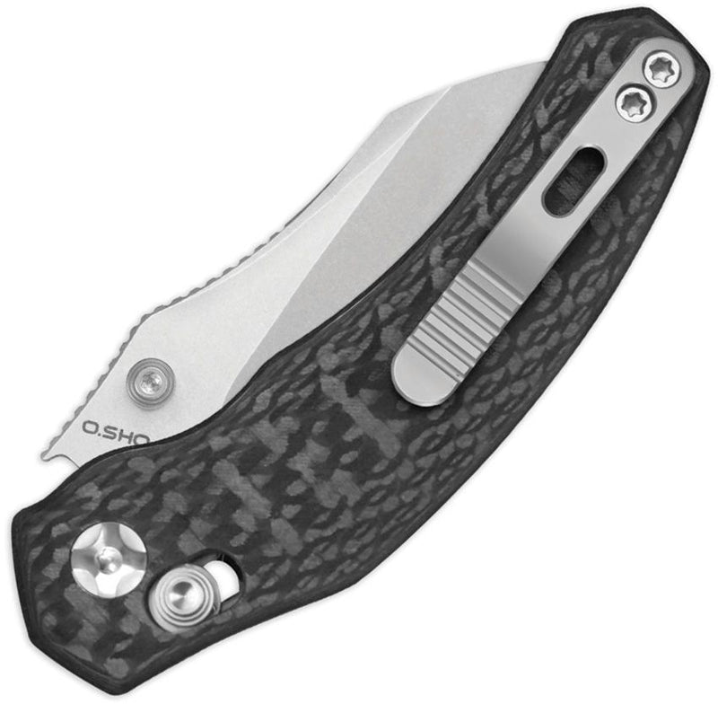 Kizer Mini Bulldog Clutch Lock CF Folding Knife [KI3672SA3]