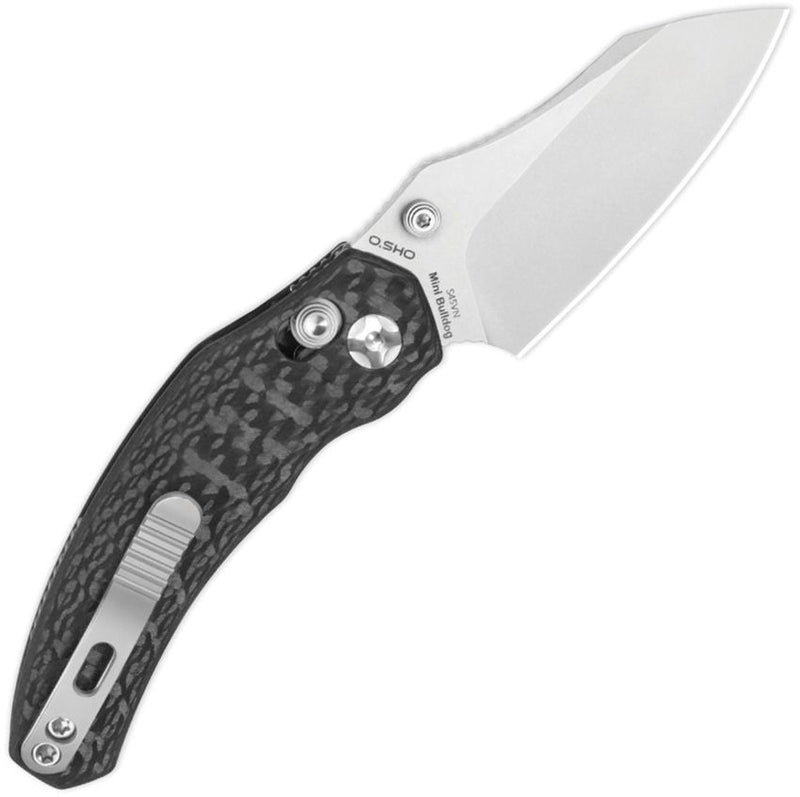 Kizer Mini Bulldog Clutch Lock CF Folding Knife [KI3672SA3]