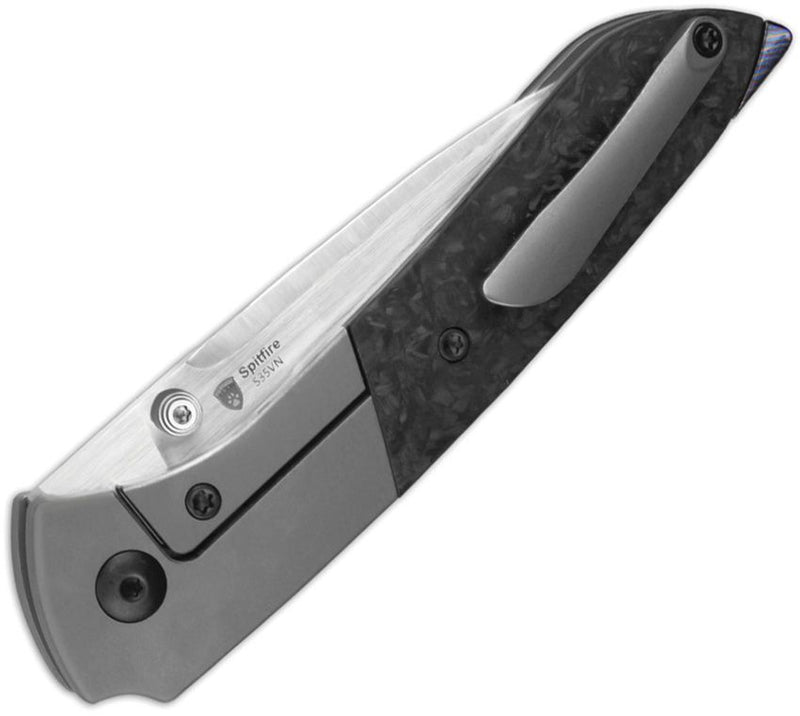 Kizer Spitfire Framelock Ti/CF Folding Knife [KI3690A1]