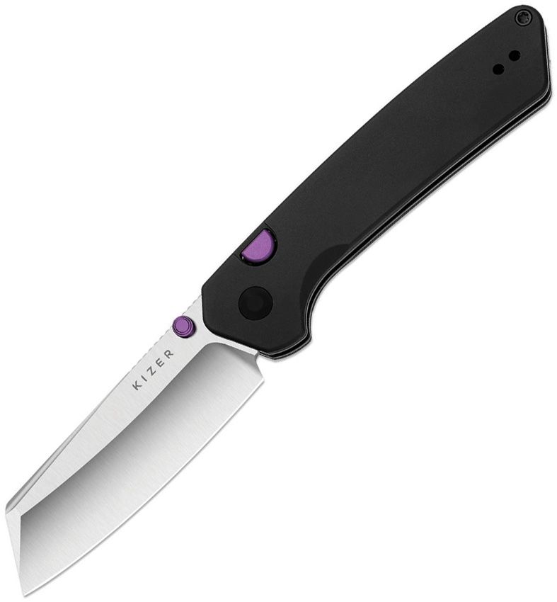 Kizer Madrac Button Linerlock Alum Folding Knife [KI3693A2]