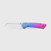Kizer Madrac CL AirTi Blue & Purple Crystallized Titanium (3.06" Satin M390) Folding Knife [K3693ACS2] - product view 4