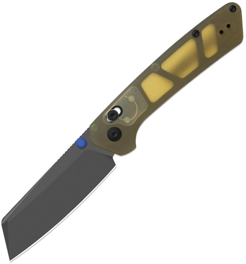 Kizer Madrac CL AirTi Yellow PEI (3.06" Matte DLC Ultra M390) Folding Knife [K3693ACS3] - product view 1