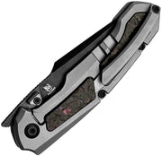 Kizer Feweed Multicolored Titanium+ Fat Carbon（Purple haze） (2.98" S35VN) Folding Knife [KI3694A1] - product view 2