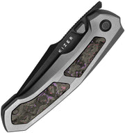 Kizer Feweed Multicolored Titanium+ Fat Carbon（Purple haze） (2.98" S35VN) Folding Knife [KI3694A1] - product view 5