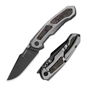Kizer Feweed Multicolored Titanium+ Fat Carbon（Purple haze） (2.98" S35VN) Folding Knife [KI3694A1] - product view 7