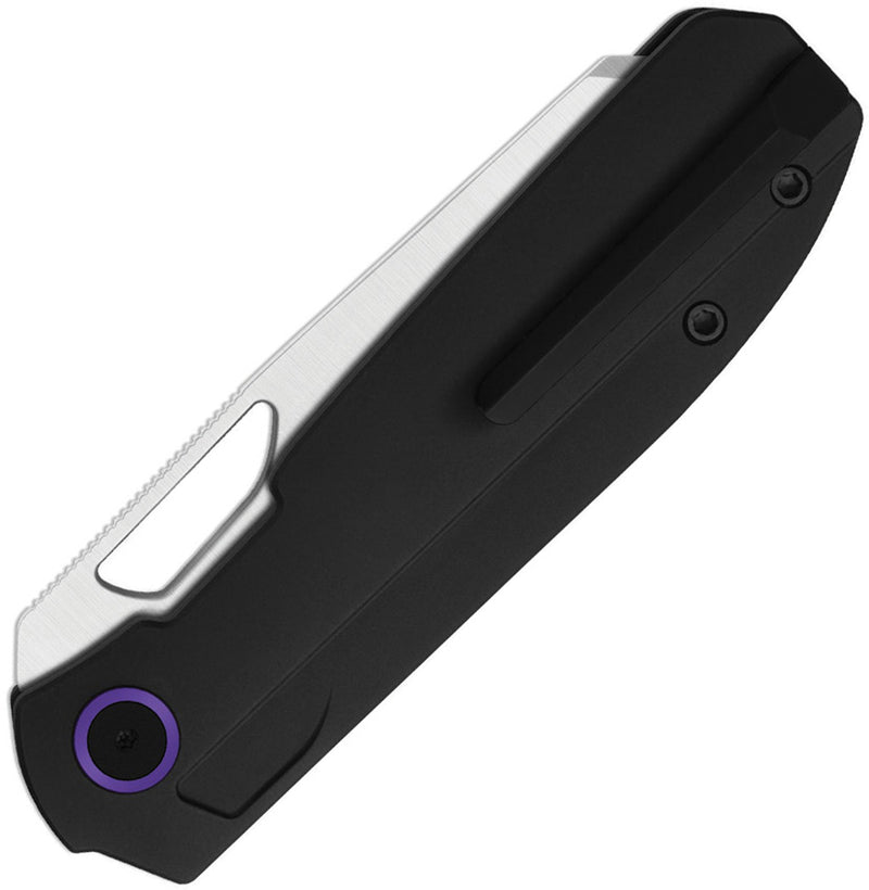 Kizer Mash Black Aluminum (3.21" Satin M390) Folding Knife [KI3699BSA1] - product view 2