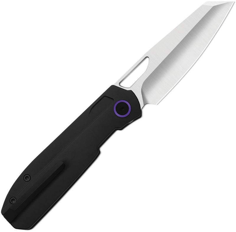 Kizer Mash Black Aluminum (3.21" Satin M390) Folding Knife [KI3699BSA1] - product view 3
