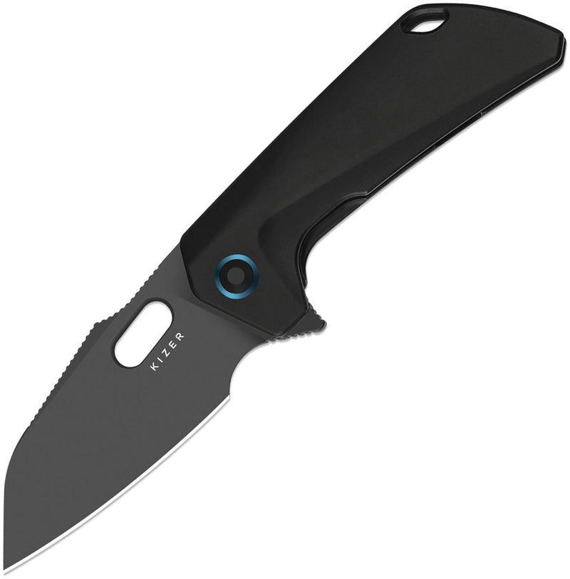 Kizer Takahe Framelock Black Folding Knife [KI3701A2]