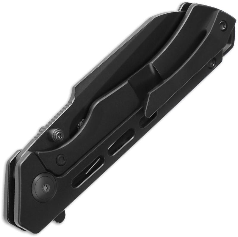 Kizer Crest Framelock Black Ti Folding Knife [KI3714A2]