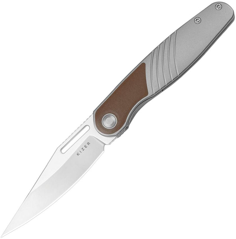 Kizer Raze Framelock Ti Leather Folding Knife [KI3720A2]