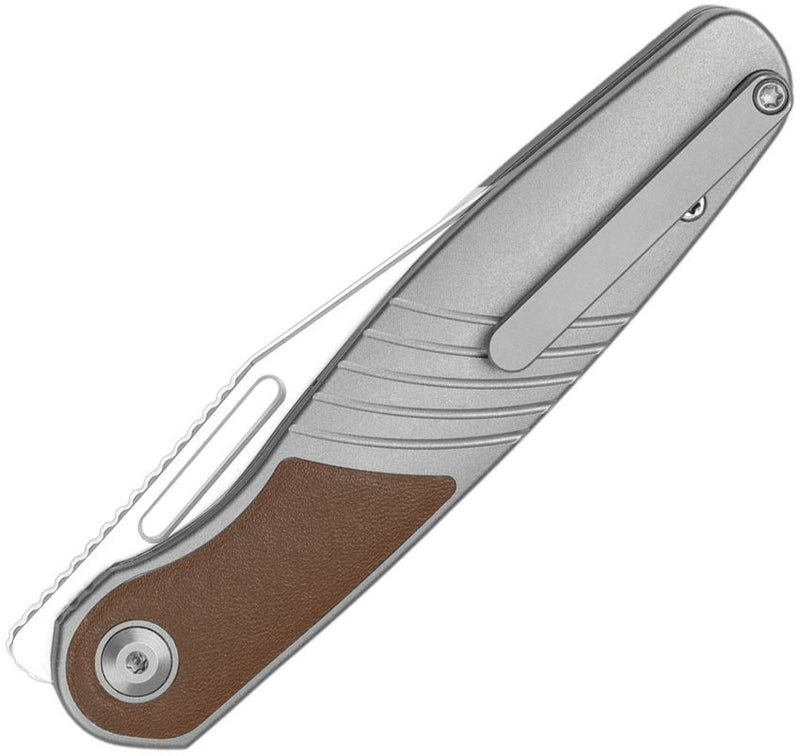 Kizer Raze Framelock Ti Leather Folding Knife [KI3720A2]