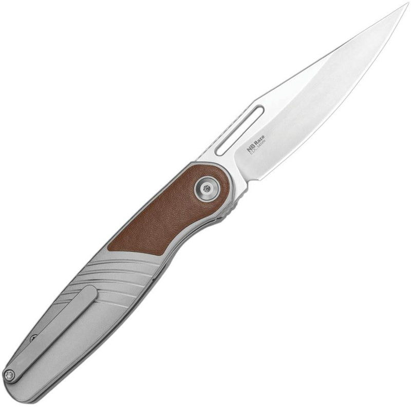 Kizer Raze Framelock Ti Leather Folding Knife [KI3720A2]