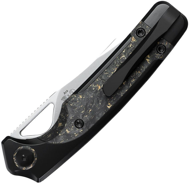 Kizer Ara Linerlock Gold Flake Folding Knife [KI3729A1]