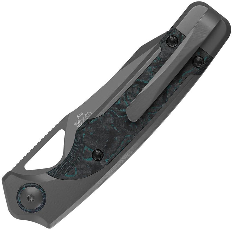 Kizer Ara Linerlock Brittany Blue Folding Knife [KI3729A2]
