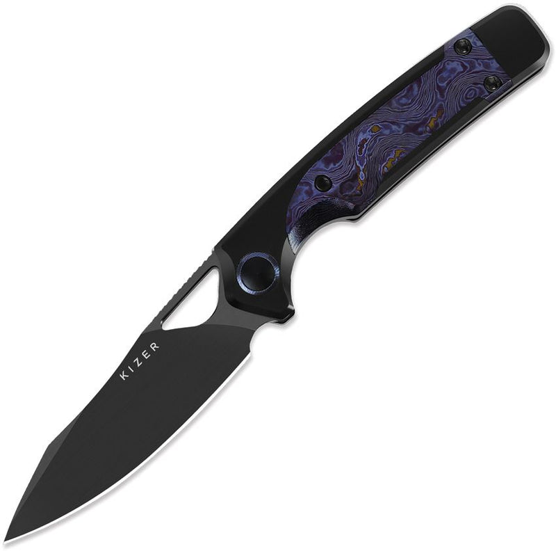 Kizer Ara Linerlock Timascus Folding Knife [KI3729A4]