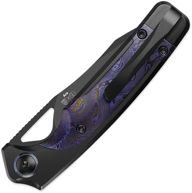 Kizer Ara Linerlock Timascus Folding Knife [KI3729A4]