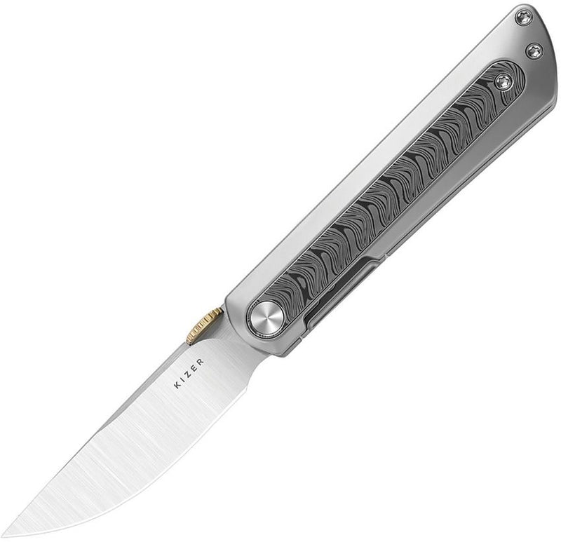 Kizer Quoll Framelock Rainbow Dam Folding Knife [KI3733A1]