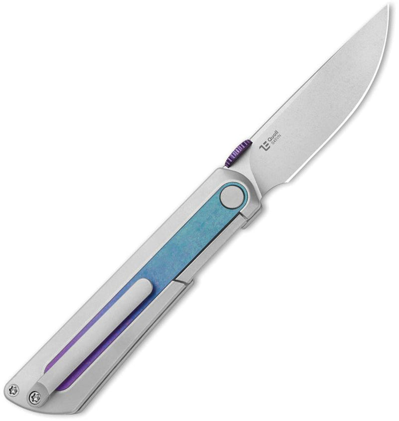 Kizer Quoll Framelock Crystal Ti Folding Knife [KI3733A2]