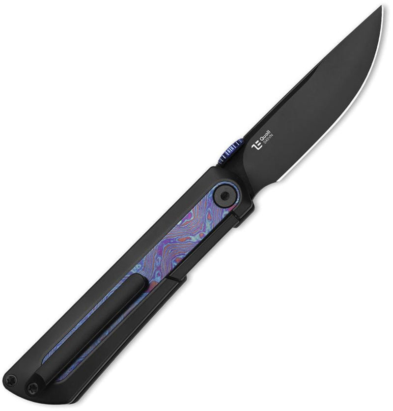 Kizer Quoll Framelock Timascus Folding Knife [KI3733A3]