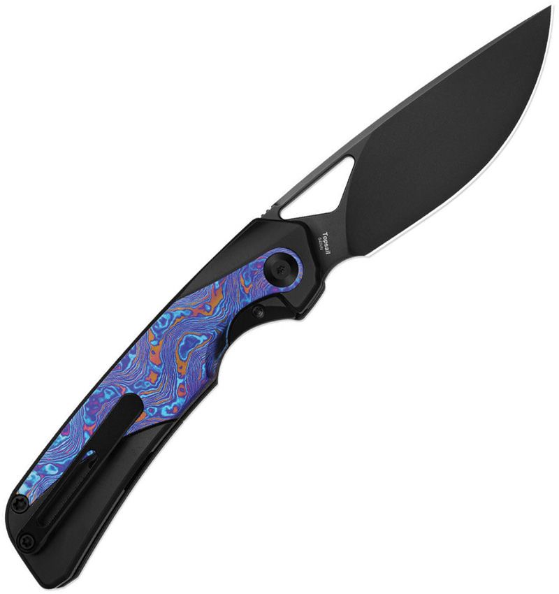 Kizer Topsail Framelock Timascus Folding Knife [KI3735A2]