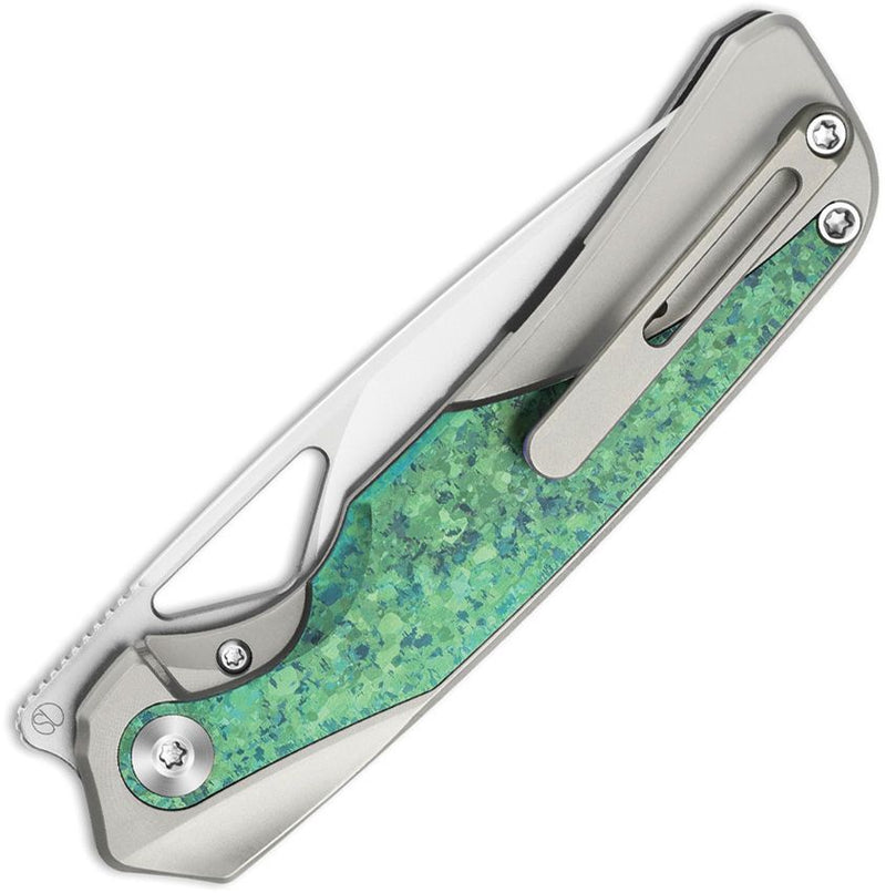 Kizer Topsail Framelock Crystal Ti Folding Knife [KI3735A4]