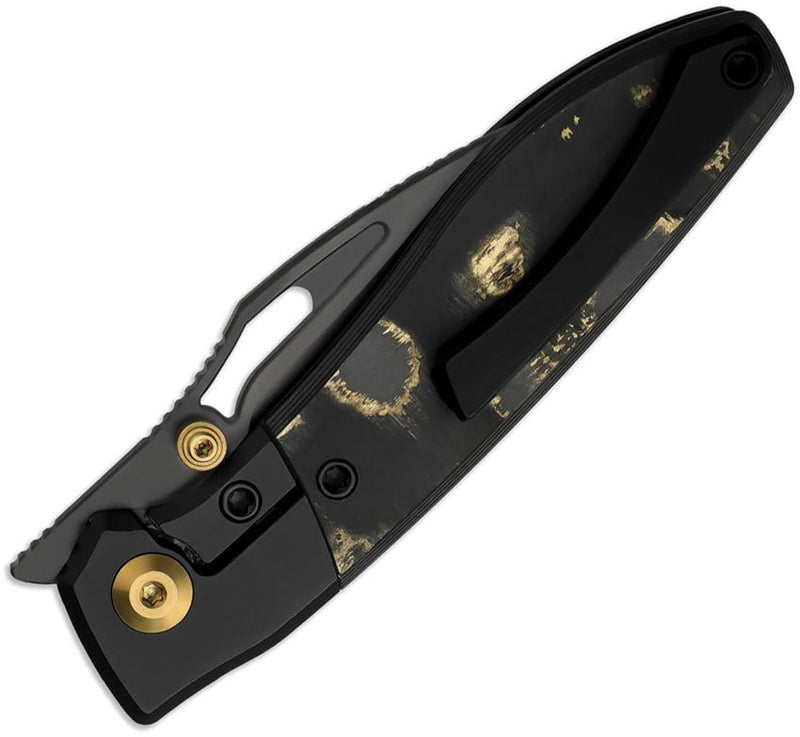 Kizer Shrike Framelock Camo Gold CF Folding Knife [KI3746A2]