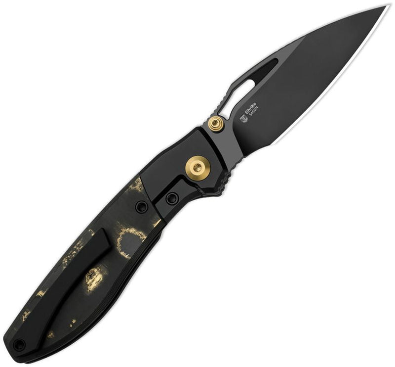 Kizer Shrike Framelock Camo Gold CF Folding Knife [KI3746A2]