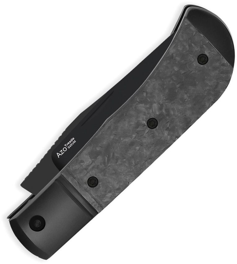 Kizer Trestle Slip Joint Black CF Folding Knife [KI3761A1]