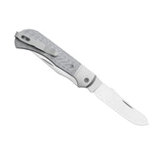 Kizer Trestle TP AirTi Silver Aluminum & Carbon Fiber (3.23" Satin BD1N) Folding Knife [K3761TPA1] - product view 6