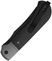Kizer Trestle TP AirTi Gray & Black Aluminum & Micarta (3.23" Black PVD Coating BD1N) Folding Knife [K3761TPA3] - product view 2