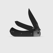 Kizer Trestle TP AirTi Gray & Black Aluminum & Micarta (3.23" Black PVD Coating BD1N) Folding Knife [K3761TPA3] - product view 4