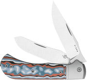 Kizer Trestle TP AirTi Multicolored Aluminum & vortex pattern micarta (3.23" Satin BD1N) Folding Knife [K3761TPA4] - product view 1