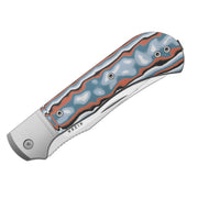 Kizer Trestle TP AirTi Multicolored Aluminum & vortex pattern micarta (3.23" Satin BD1N) Folding Knife [K3761TPA4] - product view 7