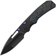 Kizer Durandal Aluminum & Fatcarbon® Black-Dark Matter (3.45" Black PVD Coating S35VN) Folding Knife [K3765BD1] - product view 1