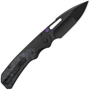 Kizer Durandal Aluminum & Fatcarbon® Black-Dark Matter (3.45" Black PVD Coating S35VN) Folding Knife [K3765BD1] - product view 3