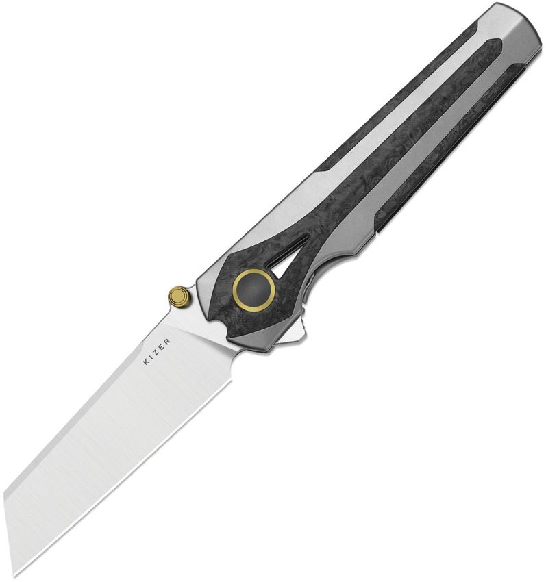 Kizer Staff Framelock CF Folding Knife [3795A2]