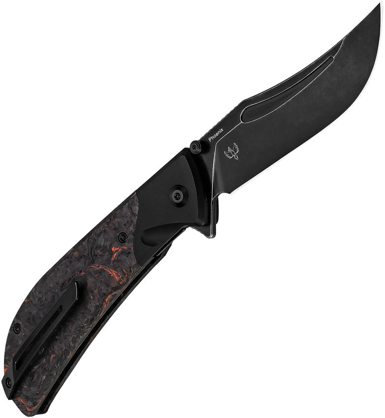 Kizer Phoenix Black Aluminum (3.75" S35VN stainless) Folding Knife [KI4647A1] - product view 4