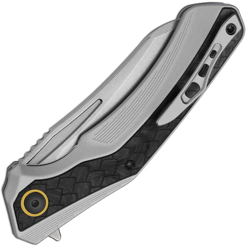 Kizer Draca Linerlock Gray Folding Knife [KI4751A1]
