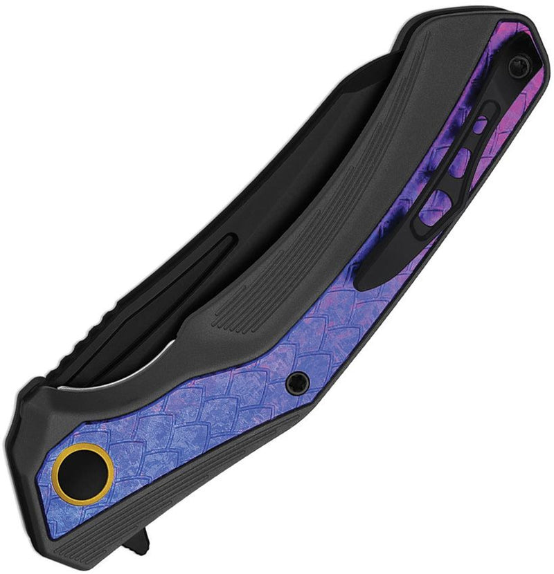 Kizer Draca Linerlock Black Folding Knife [KI4751A2]