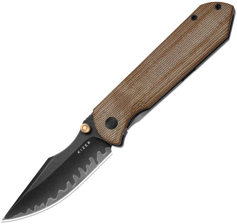 Kizer Harpoon Fold Framelock Mic Folding Knife [KI4784A4]