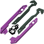 Kizer Hyper Purple Green Aluminum Replacement Handle Scales Kit [H3632PG] - product view 2
