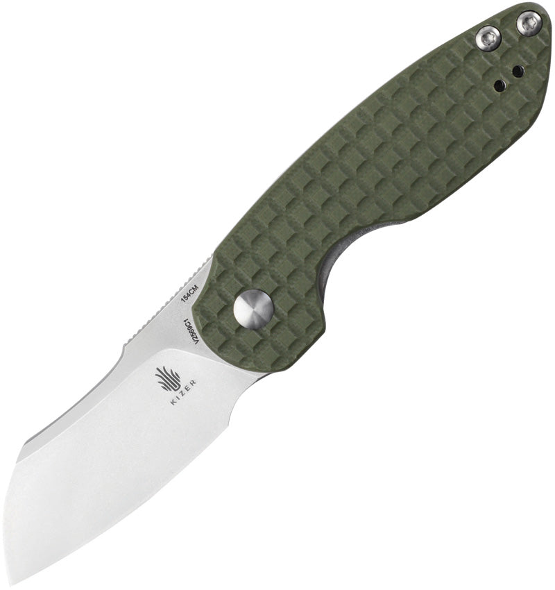 Kizer October Mini Green G10 (2.50" 154CM stainless) Folding Knife [ V2569C1] - product view 1