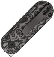 Kizer Mini Bay Gray vortex pattern micarta (1.89" Satin 14C28N) Folding Knife [V2583A6] - product view 2
