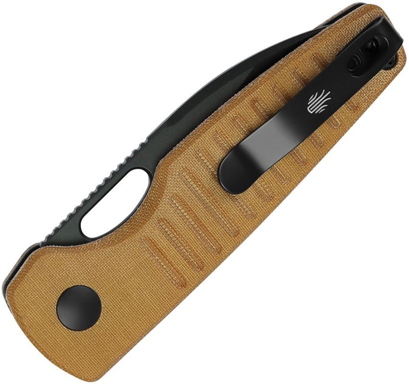 Kizer Parakeet Button Lock Micarta Folding Knife [V2706A3]